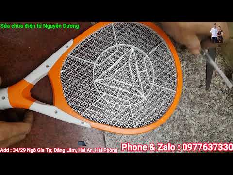 Video Hướng dẫn sửa vợt muỗi bị chập lưới đơn giản tại nhà - youtube