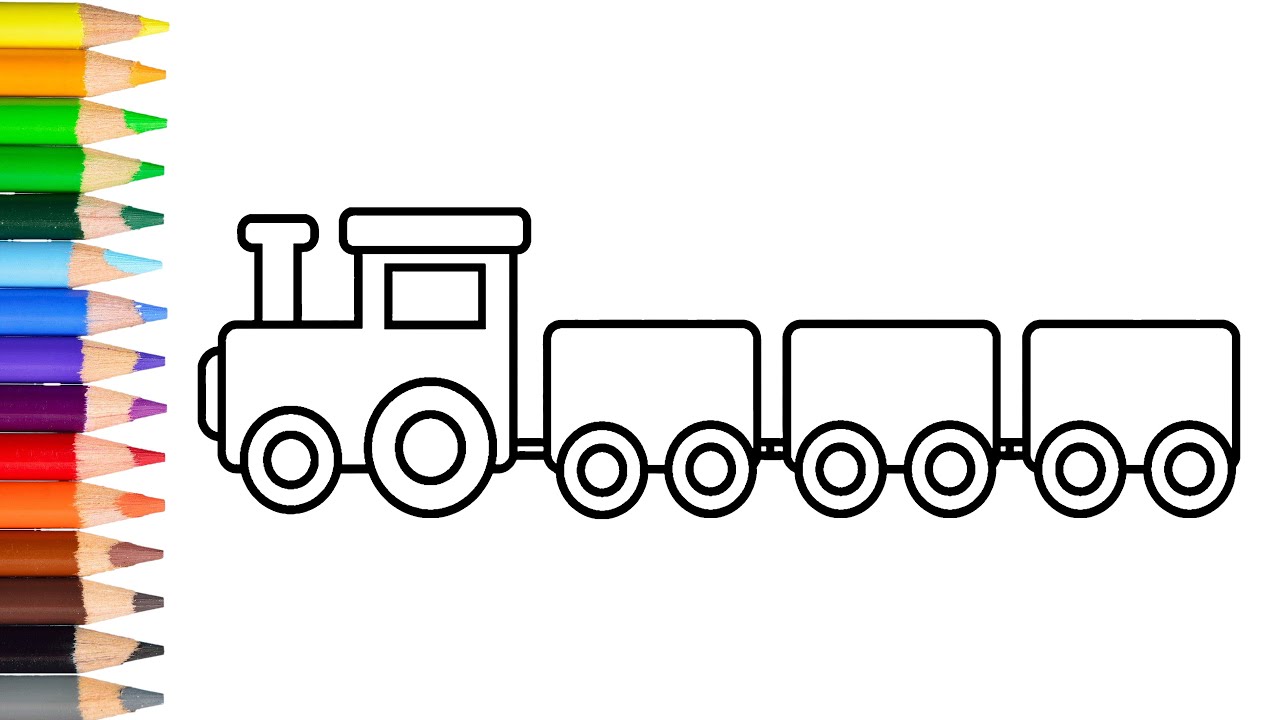 How To Draw A Toy Train Learn Drawing Toy Train Step By Step Youtube