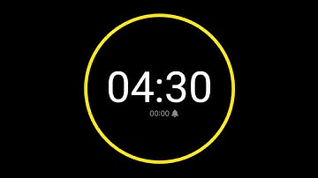 4 Minute 30 Second Countdown Timer with Alarm / iPhone Timer Style
