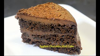 Eggless Chocolate Mud Cake Recipe | Eggless Chocolate Cake Without Oven - Reena Ki Rasoi