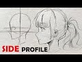 How to draw Anime SIDE PROFILE [No Timelapse]