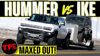 The Results Are Surprising  The New Hummer EV Takes On The World's Toughest Towing Test!