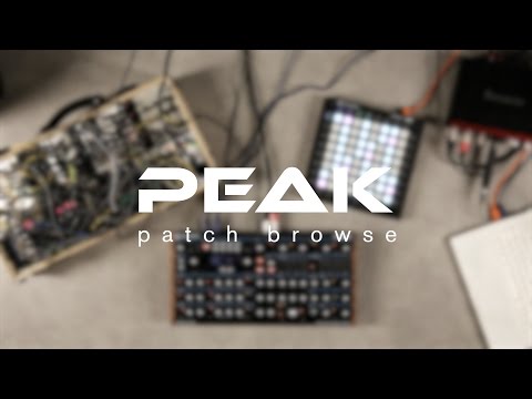 Patch Browse - Peak Tutorials // Novation