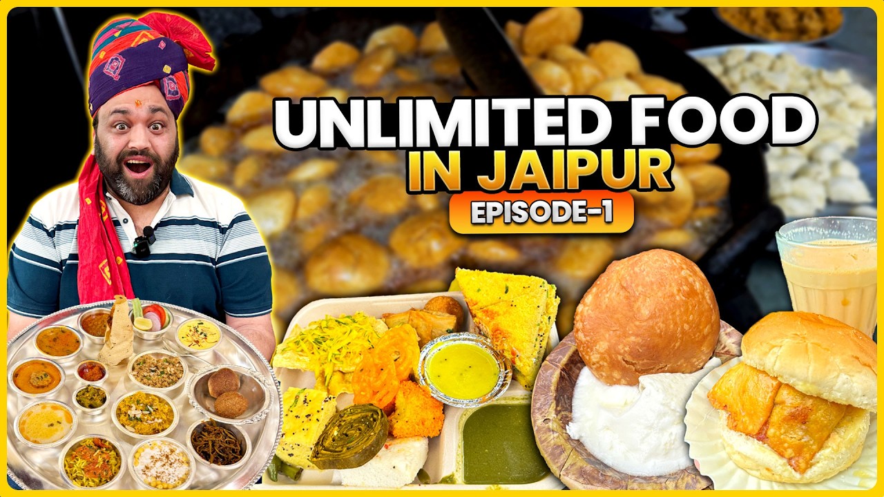 Best Breakfast In Jaipur | Puran Kachori, Gulab Ji Chai, Pyaaz Kachori, Jalebi, Virasat Restaurant
