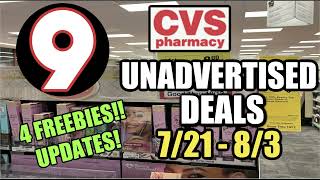 CVS UNADVERTISED DEALS (7/21 - 8/3) | FREEBIE Updates!