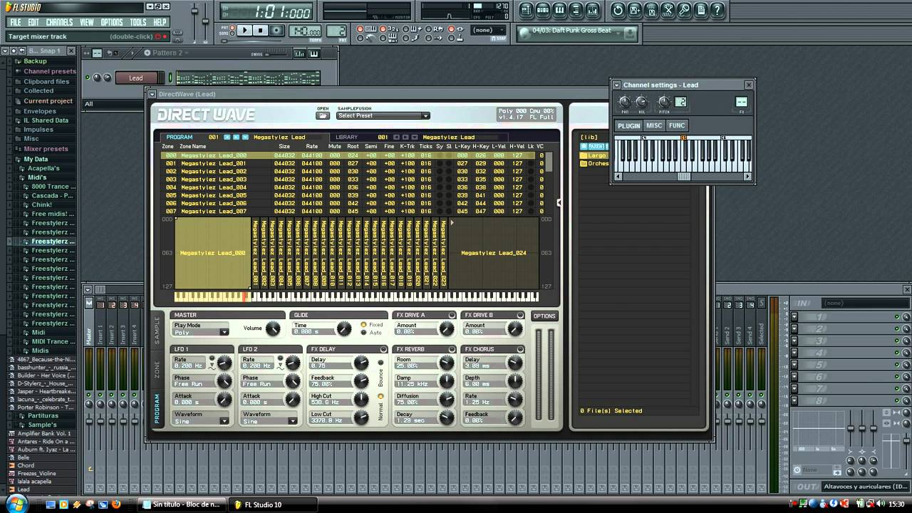 [FL Studio 9 Tutorial] How to save CPU with huge plugin???[español ...