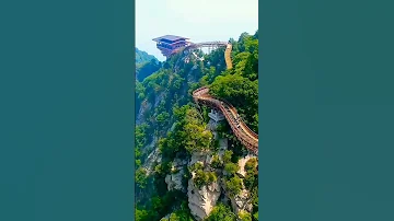 Beautiful view of Shaohua Mountain, Shaanxi, China.