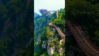 Beautiful view of Shaohua Mountain, Shaanxi, China.