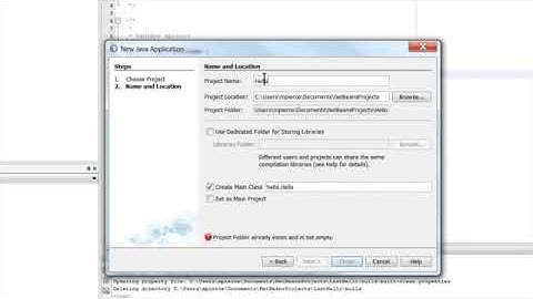 How to Define a Java Main Class in Netbeans