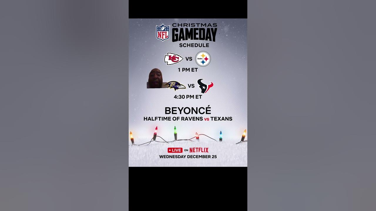 NFL schedule of football games on Christmas Day YouTube