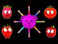 Tickle Tickle Funky Fruits With Animals | Baby Sensory Animation & Fun Dance Party ! 🍉