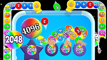 Bounce Merge | create 2048, 4096 ball video games walkthrough Android, iOS New Update Levels 💯
