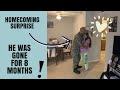 EMOTIONAL MILITARY SURPRISE HOMECOMING TO 9 MONTH PREGNANT WIFE!