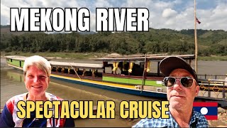 Travel vlog - MEKONG Luxury Boat Trip LAOS: Huay Xai to Pakbeng | TRAVEL LAOS