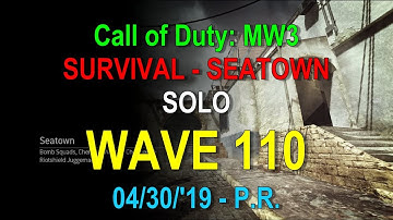 MW3 Seatown Wave 110 SOLO Survival P.R.