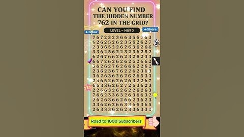 Hidden Number Challenge – Only 1% Can Spot It! | Crack the code #shorts #ai  @CrackTheCodeNow