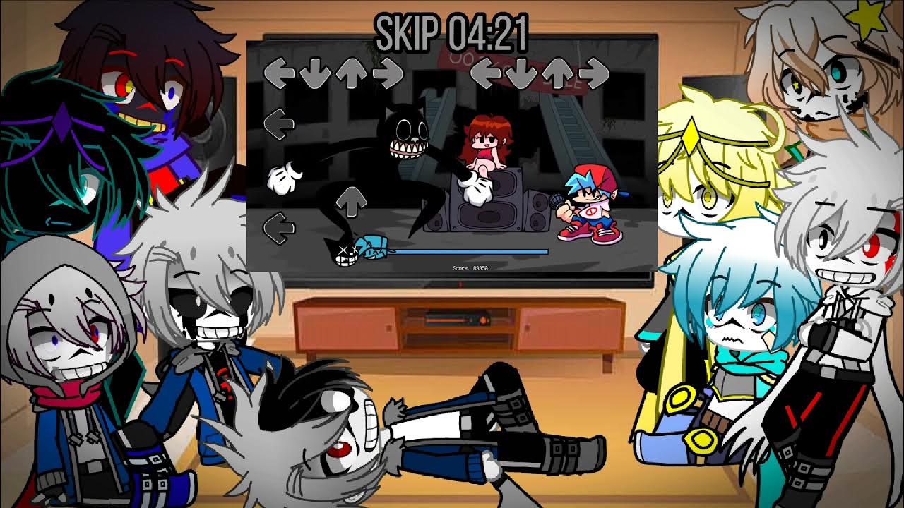 ||Sans au react CARTOON CAT funkin friday (remake) ||read descriptions