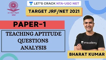 Teaching Aptitude Questions Analysis | Target NTA-UGC NET Paper-1 for 2020/2021 | Kumar Bharat