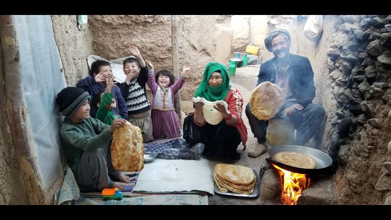 Old Lovers Cooking  Navajo Fry Bread Village Style  | Village Life Afghanistan