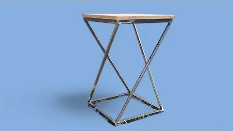 How To Build a Modern Coffee Table - DIY METAL & WOOD (That looks delicate, but isn't)