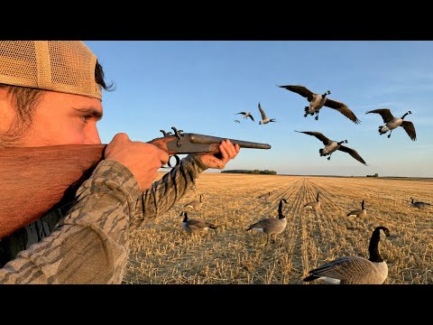 Goose Hunting with a Vintage Double Barrel Shotgun!
