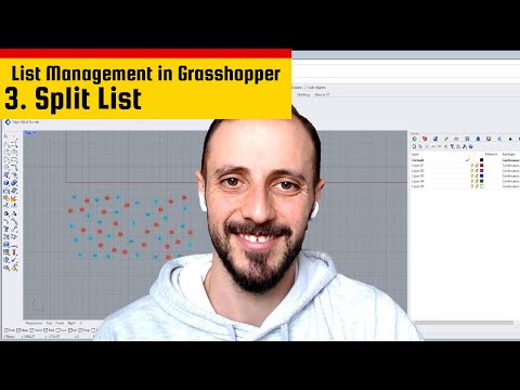 3- Split List Component Explained 🌐 #grasshopper3d  #SplitList #listmanagement #parametricmodeling