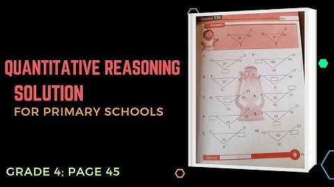 Quantitative Reasoning Solutions for Primary|Lantern Steps Quantitative Reasoning examples Book 4