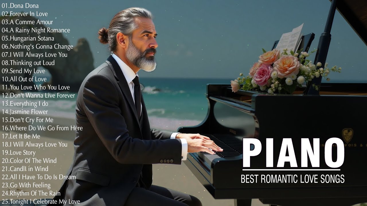 3 Hours Of Best Relaxing Romantic Piano Love Songs Ever | Legendary 70s 80s 90s Love Songs Playlist