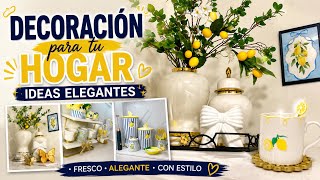 Decoración de mi COCINA, Verano 2026! Ideas para decorar con temática de limones 💙🍋✨ x Dossier!
