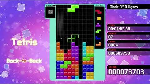 [Tetris 99] 150 Lines Marathon: 2:22.50