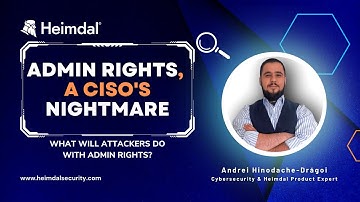 What Will Attackers Do With Admin Rights?