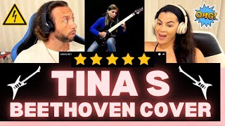 First Time Hearing Tina S Electric Guitar Solo  Ludwig Van Beethoven Moonlight Sonata Reaction