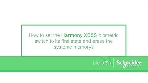 How to put the Harmony XB5S at the first state? | Schneider Electric Support