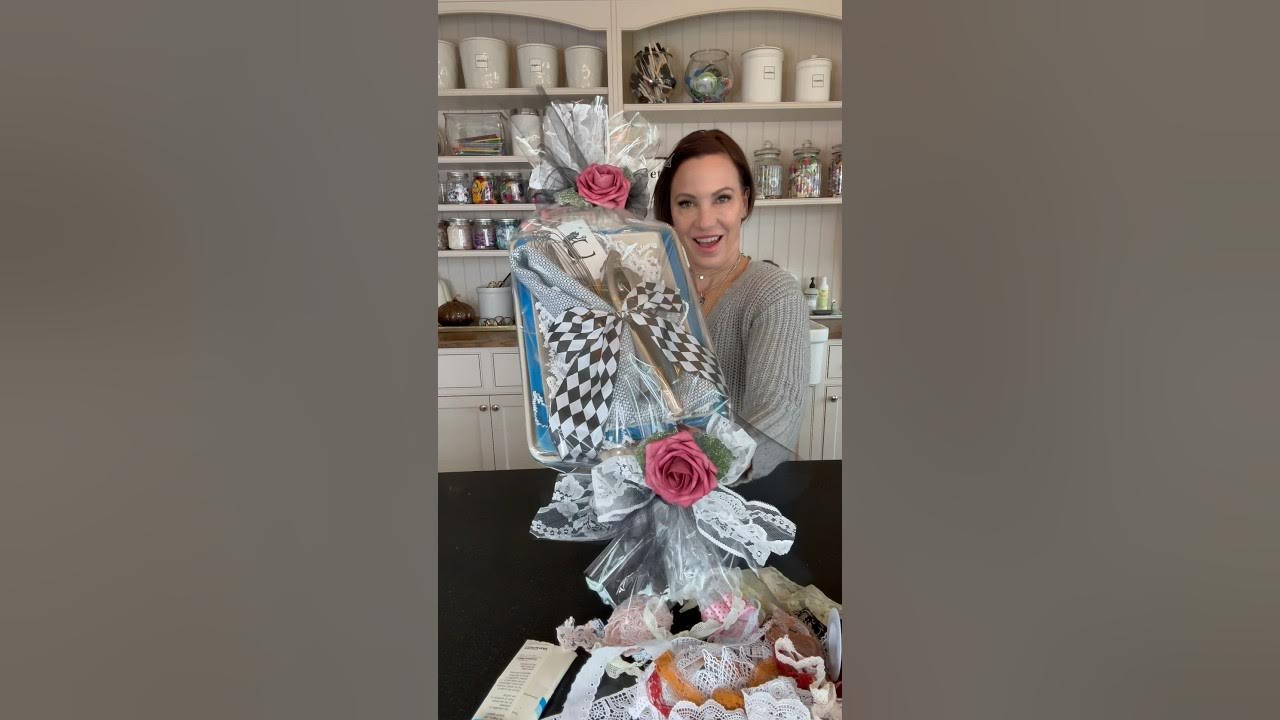 How to wrap with clear wrapping paper giftwrapping clearwrap bridalshower wrappinghacks