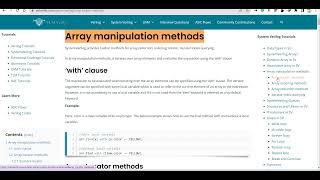 Famous SystemVerilog array manipulation methods - Array locator methods[Element locator] :  Part-1 Wealth