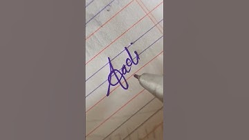 beautiful 😍 signature for [Aadi] A letter signature | A signature,#video #viral #signature #Aadi
