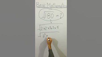 😳 CLEAN BASIC MATHEMATICS √180=? CAN YOU SOLVE THIS PROBLEM! #Shorts