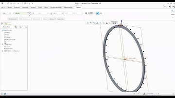 Pattern Using Axis in PTC Creo 3.0