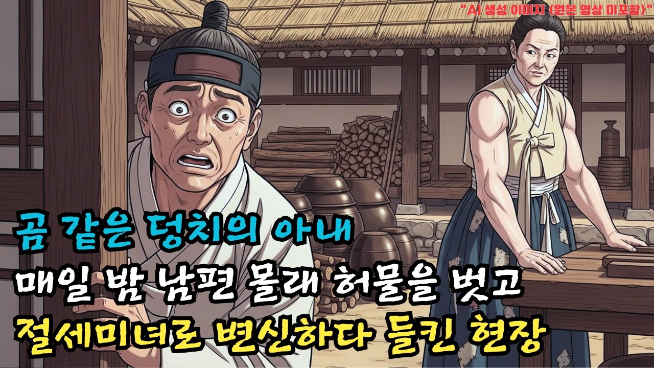 곰 같은 덩치의 아내, 매일 밤 남편 몰래 허물을 벗고 절세미녀로 변신하다 들킨 현장 | 야담 |옛날이야기 |민담 |전설 | 설화