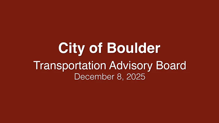 12-8-25 Transportation Advisory Board Meeting