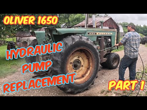 Oliver 1650 Hydraulic Pump replacement- Part 1