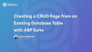 ABP Suite — Generating CRUD Pages From Existing Database Tables screenshot 5