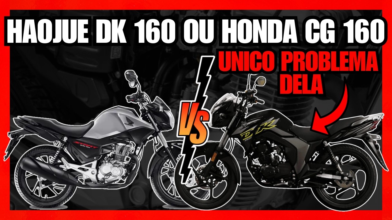 HONDA CG 160 OU HAOJUE DK 160! FIZ UM ORÇAMENTO DE UM PAR DE BENGALAS O VALOR VAI FAZER VOCE PENSAR!