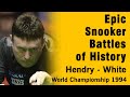 Epic Snooker Battles of History! Stephen Hendry - Jimmy White. World Championship 1994!