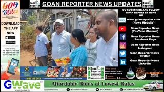 Goan Reporter News: Calangute MLA Michael Lobo inaugurates hot mixing of road at Calangute