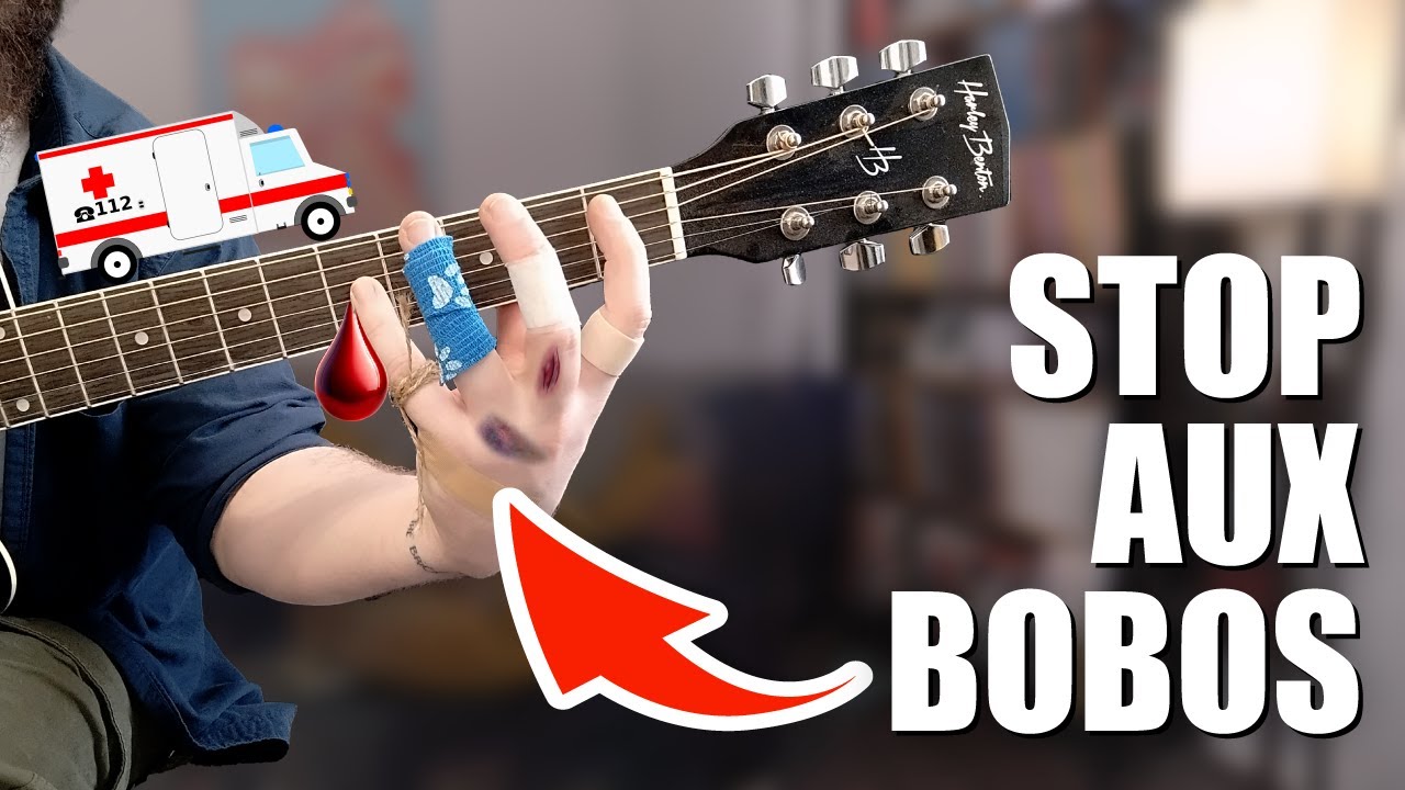 5 astuces pour avoir moins mal aux doigts en guitare - YouTube
