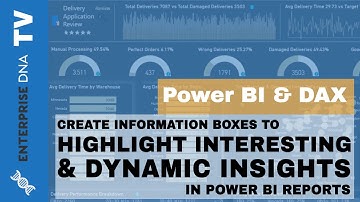 Creating Information Boxes To Highlight Interesting And Dynamic Insights In Power BI Reports
