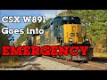 Military Train goes into EMERGENCY at 50MPH!