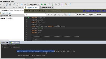 Cryptocurrency Portfolio - Introduction Cryptrack Python code