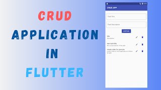 CRUD Application In Flutter - CRUD Operations in Flutter Tutorial